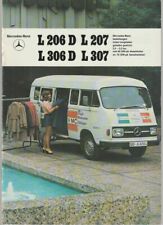 1976 Mercedes Benz L206D L207 L306D L307 Van Minibus 24p Folheto Em Holandês comprar usado  Enviando para Brazil