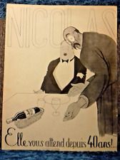 Nicolas publicité lithographi d'occasion  Paris XX