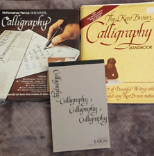 Lote de 3 libros de bolsillo del manual de caligrafía Ken Brown, almohadilla Eaton, lápiz sin sentido segunda mano  Embacar hacia Argentina