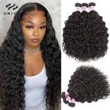 3/4 Bundles Water Wave Peruvian Hair Weave Bundle Human Hair Extension Remy Hair for sale  Shipping to South Africa