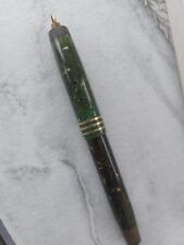 VINTAGE PARKER FOUNTAIN PEN. DUOFOLD. GREEN MARBLEY EFFECT. for sale  Shipping to South Africa