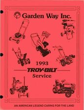 Used, 1993 Troy Bilt Garden Way Tiller Mower Wood Chipper Vac Service Manual CD for sale  New York