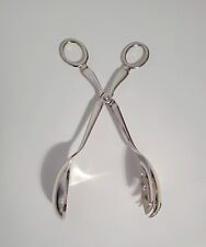 Vintage Silver EPNS Sheffield England Large Serving Tongs 11" for sale  Shipping to South Africa