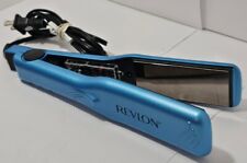 Alisador de cabello plano Revlon calor ajustable modelo azul 1"" RVST2031 probado segunda mano  Embacar hacia Mexico