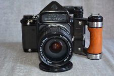 Excellent Pentax 6x7 TTL Camera with SMC 55mm F4 Lens & Wood Grip for sale  CHELMSFORD