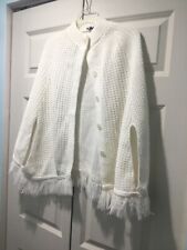 White knit poncho for sale  Chaska