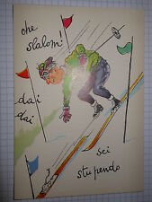 Cartolina che slalom usato  Bologna