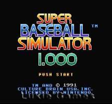 SUPER SIMULADOR DE BÉISBOL 1.0 - SNES Super Nintendo Juego, usado segunda mano  Embacar hacia Argentina