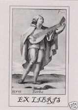 Libris bookplate tiorba usato  Palermo