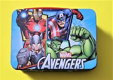 Used, Marvel Avengers Assemble Metal Tin Mini 5.5 x 4 x 3" Lunchbox Thor Hulk Iron Man for sale  Shipping to South Africa