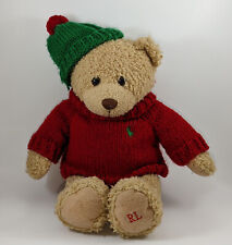 Vintage Polo Ralph Lauren NY Teddy Bear Plush 2006 Red Sweater Christmas for sale  Magalia