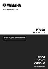 Yamaha Owners Manual Book 2019 PW50, PW50K, PW50K2, used for sale  Shipping to South Africa