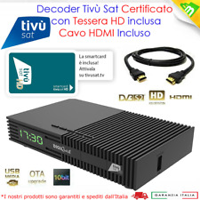 Decoder Tivusat HD con Scheda Tivùsat HDMI per Rai Mediaset CAVO HDMI INCLUSO usato  Ottaviano