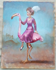 Woman riding flamingo for sale  WADHURST