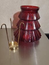 Tall red glass for sale  Hico