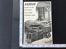Karrier advert 1941 for sale  BOGNOR REGIS