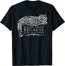 Usado, NOVO! Camiseta Maine Coon Because Size Matters comprar usado  Enviando para Brazil