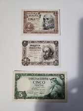 Billetes Españoles 3 Billetes Diferentes 2 X 1 Peseta y 5 Pesetas segunda mano  Embacar hacia Mexico