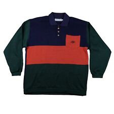 Vintage Lucky Star longsleeve polo shirt Sz XL pocket embroidered 50/50 na sprzedaż  PL