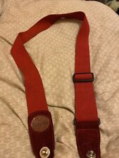 Red guitar strap for sale  HOLYWELL