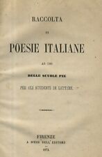 Raccolta poesie italiane usato  Firenze