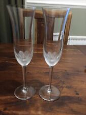 Champagne flutes etched for sale  EASTLEIGH