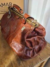 brown leather doctors bag for sale  LONDON