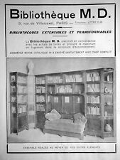 Publicité 1931 bibliothèque d'occasion  Compiègne