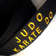 Cinturón Negro de Artes Marciales Judo Karate Do Bordado Personalizado segunda mano  Embacar hacia Argentina