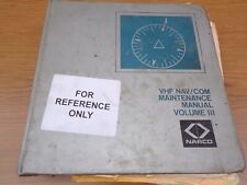 Narco VHF NAV/COM Maintenance Manual Volume 3 for MK-12 MK-12A and more for sale  Shipping to South Africa