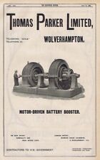 THOMAS PARKER LTD Wolverhampton; Amplificador de batería - Anuncio de ingeniería antigua 1905 segunda mano  Embacar hacia Argentina