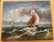 Maritime oil painting for sale  Dallas