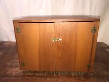 Used, Vintage Wood Wooden Cabinet Sewing Cabinet Jewelry Box for sale  Shipping to South Africa