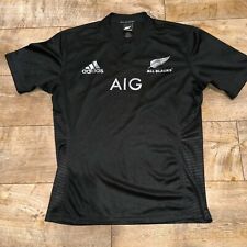 Camiseta de Rugby All Blacks Nueva Zelanda 2014 Negra Blanca Adidas M36147 Talla L segunda mano  Embacar hacia Argentina