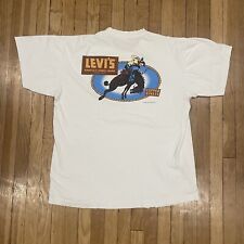 Camiseta Gráfica Vintage 1993 Levis Strauss Cowboy Laço Adulto Tamanho GG Branca comprar usado  Enviando para Brazil