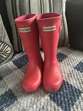 Hunter wellies pink for sale  DURHAM