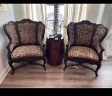 2 animal print chairs for sale  Naples