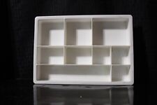 Organizador de gaveta branco 9 compartimentos para mesa ou cozinha 10 X7 polegadas branco, usado comprar usado  Enviando para Brazil