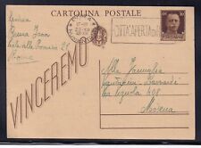 Cartolina postale imperiale usato  Italia