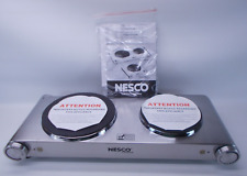 Placa quente elétrica Nesco queimador duplo DB-02 1800 Watts aço inoxidável caixa aberta comprar usado  Enviando para Brazil