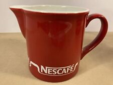NESCAFE COFFEE VINTAGE MILK JUG RED CERAMIC JUG @SEE DESCRIPTION & PHOTOS@ for sale  Shipping to South Africa