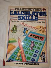 Livro educacional vintage 1983 Usborne Pratique suas habilidades de calculadora, usado comprar usado  Enviando para Brazil