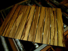 TEN (10) PIECES THIN KILN DRIED SANDED BLACK LIMBA 12" X 3" X 1/8" LUMBER WOOD for sale  Shipping to South Africa