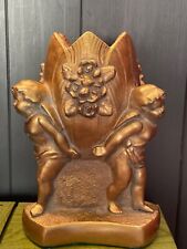 VTG Pieri Creations Philadelphia 3 Cherub Angel Pillar Candle Holder 5 LB 4.7 OZ for sale  Shipping to South Africa