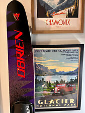Vintage O'Brien Pro Circuit TC Graphite 65” Slalom Water Ski W/Boot, used for sale  Shipping to South Africa
