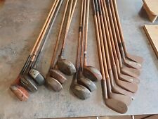antique wooden golf clubs for sale  LONDON