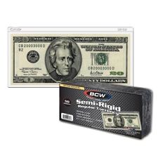 Mangas protectoras de dinero de vinilo semirrígidas - billete de dólar estadounidense tamaño estándar segunda mano  Embacar hacia Argentina