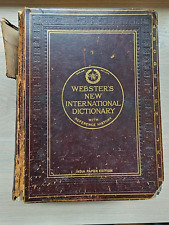 Nuevo Diccionario Internacional Websters con Historia de Referencia ~ 1925 HC ~ Ilustrado segunda mano  Embacar hacia Argentina