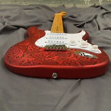 Usado, Guitarra elétrica/guitarra elétrica Red Paisely em captadores brancos SSS frete grátis comprar usado  Enviando para Brazil