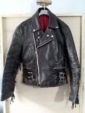 vintage fringed leather jacket for sale  MORECAMBE